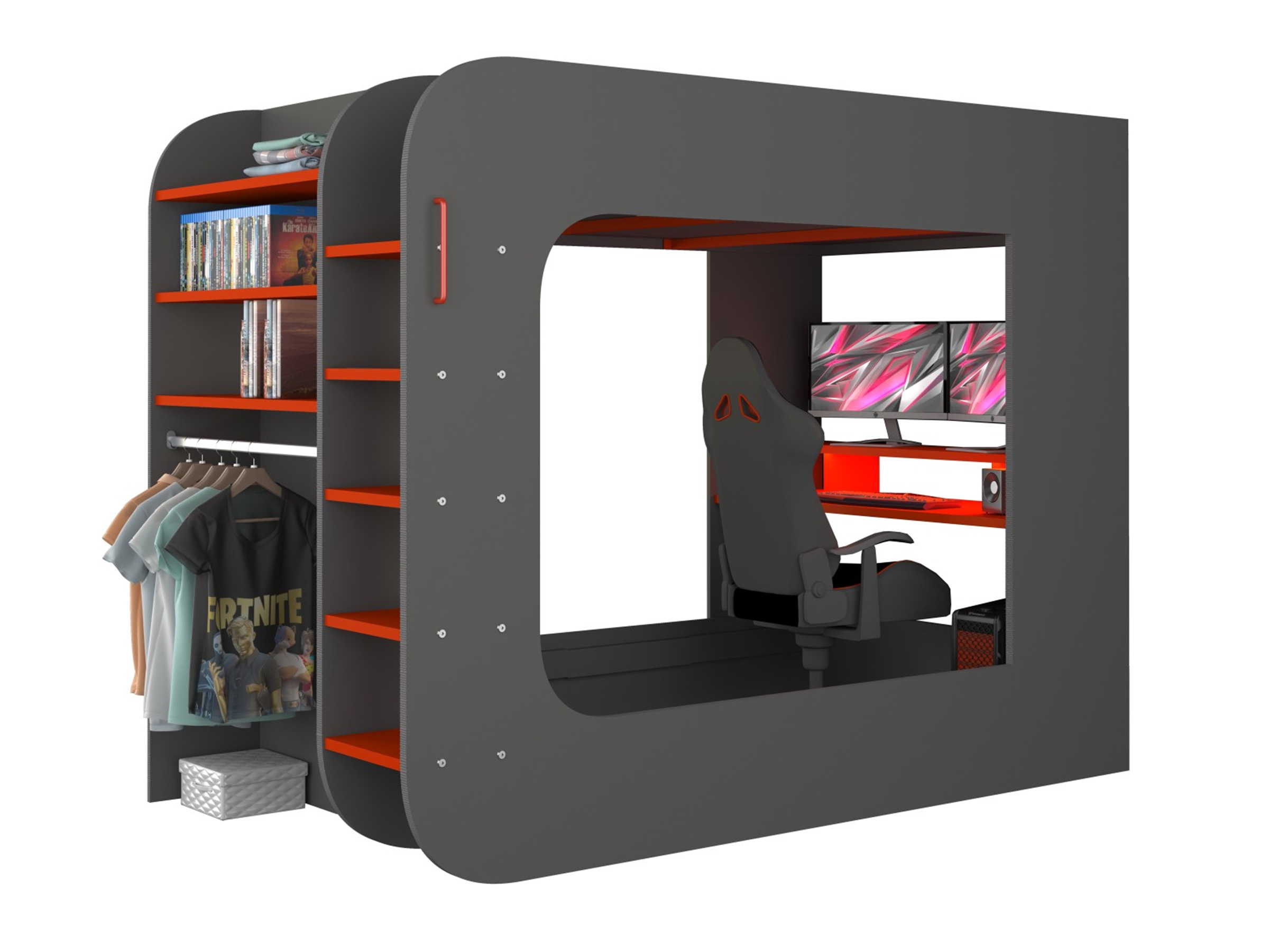 Ultimate Gaming Loftseng 120x200 - Sort