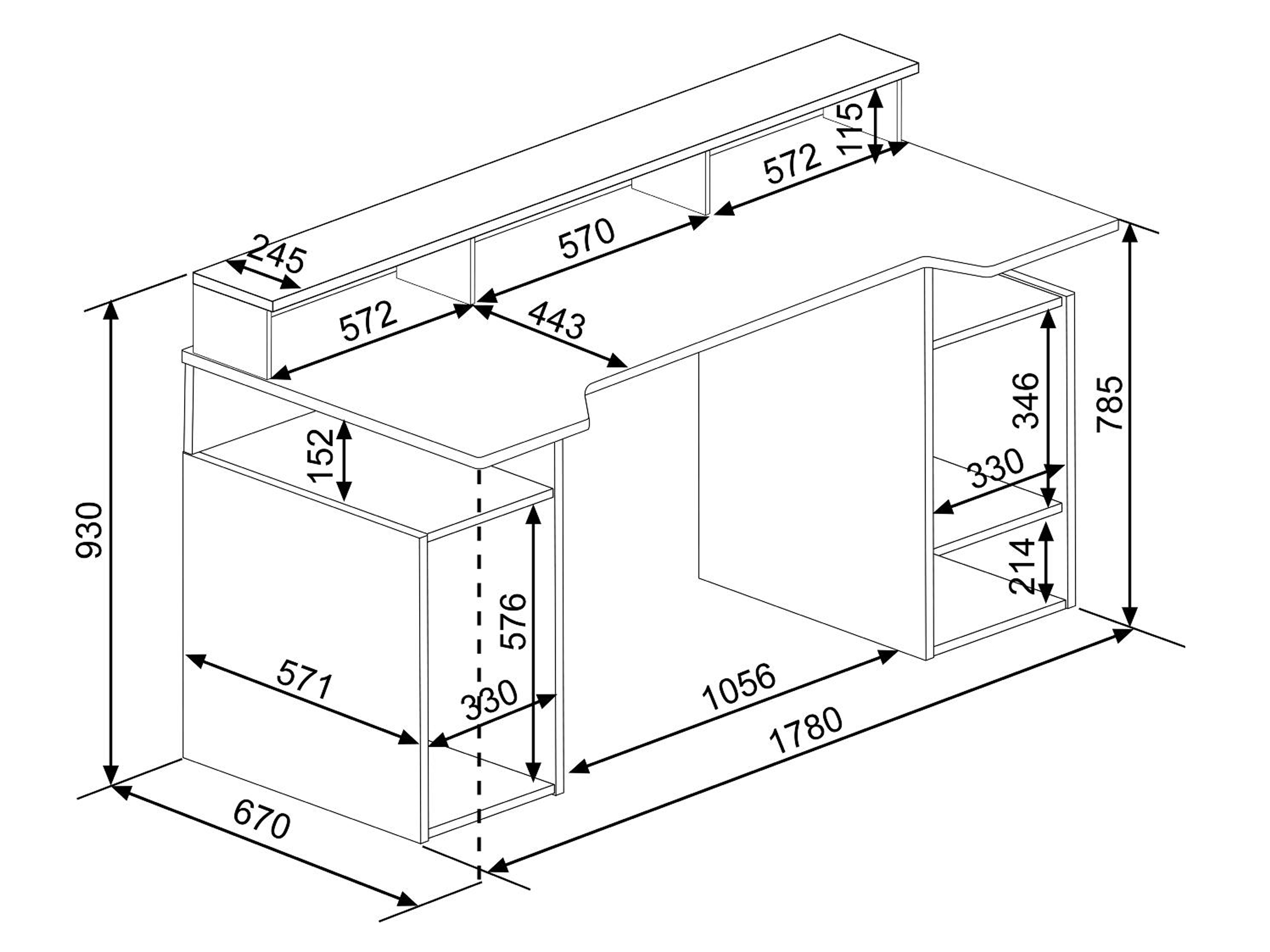 Ultimate Gamingbord med LED-LYS - Sort