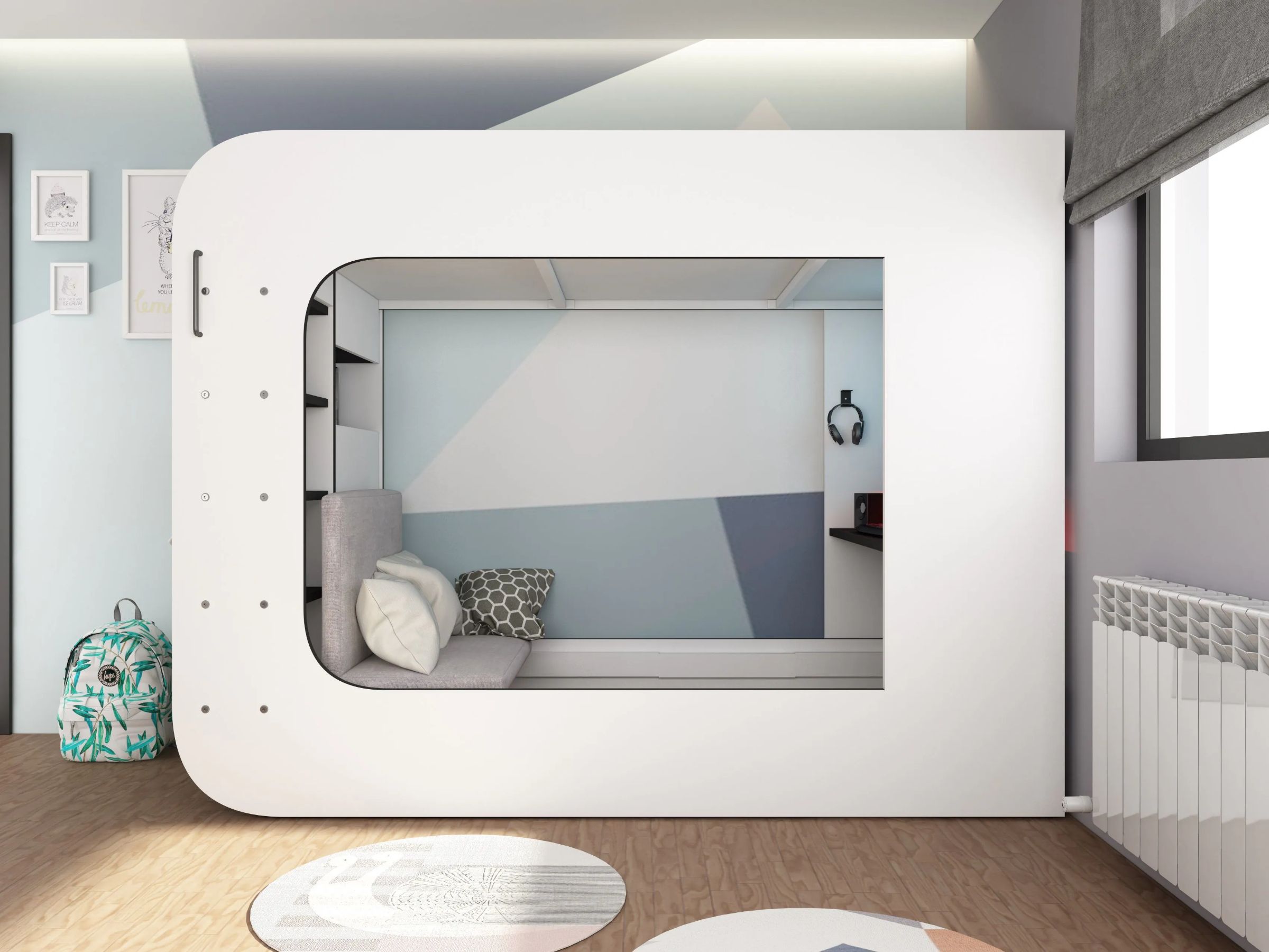 Ultimate Gaming Loftseng 90x200 - Hvit