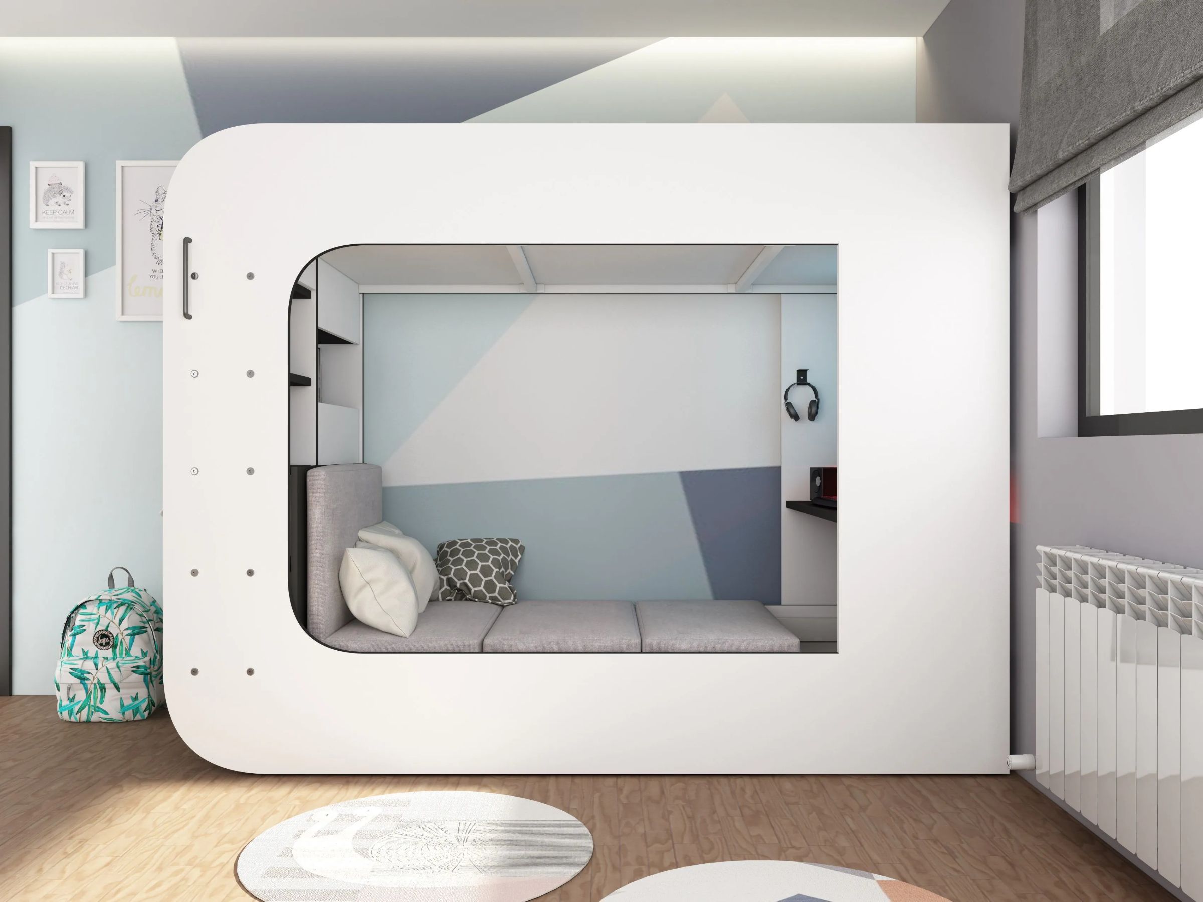 Ultimate Gaming Loftseng 90x200 - Hvit