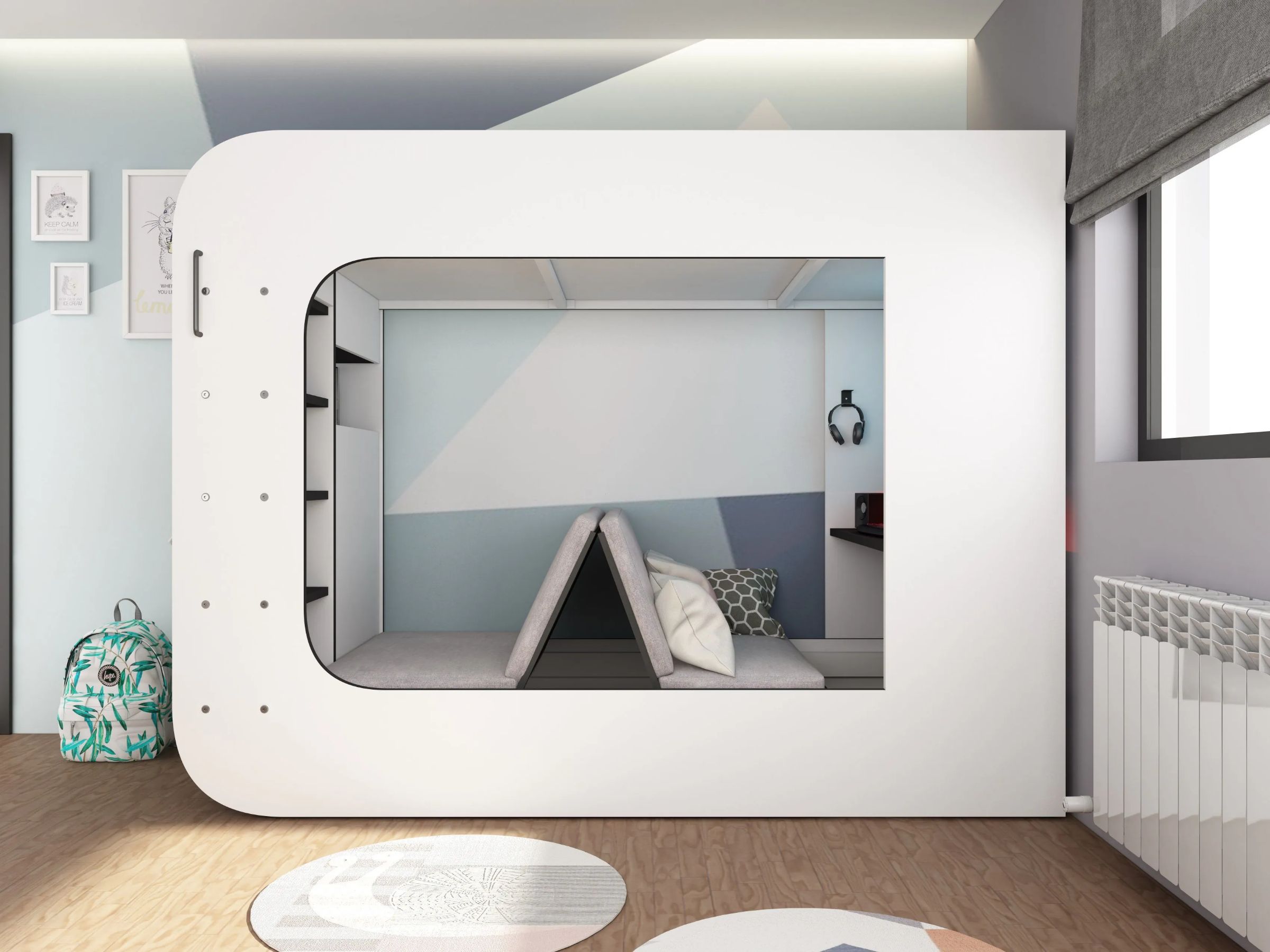 Ultimate Gaming Loftseng 90x200 - Hvit