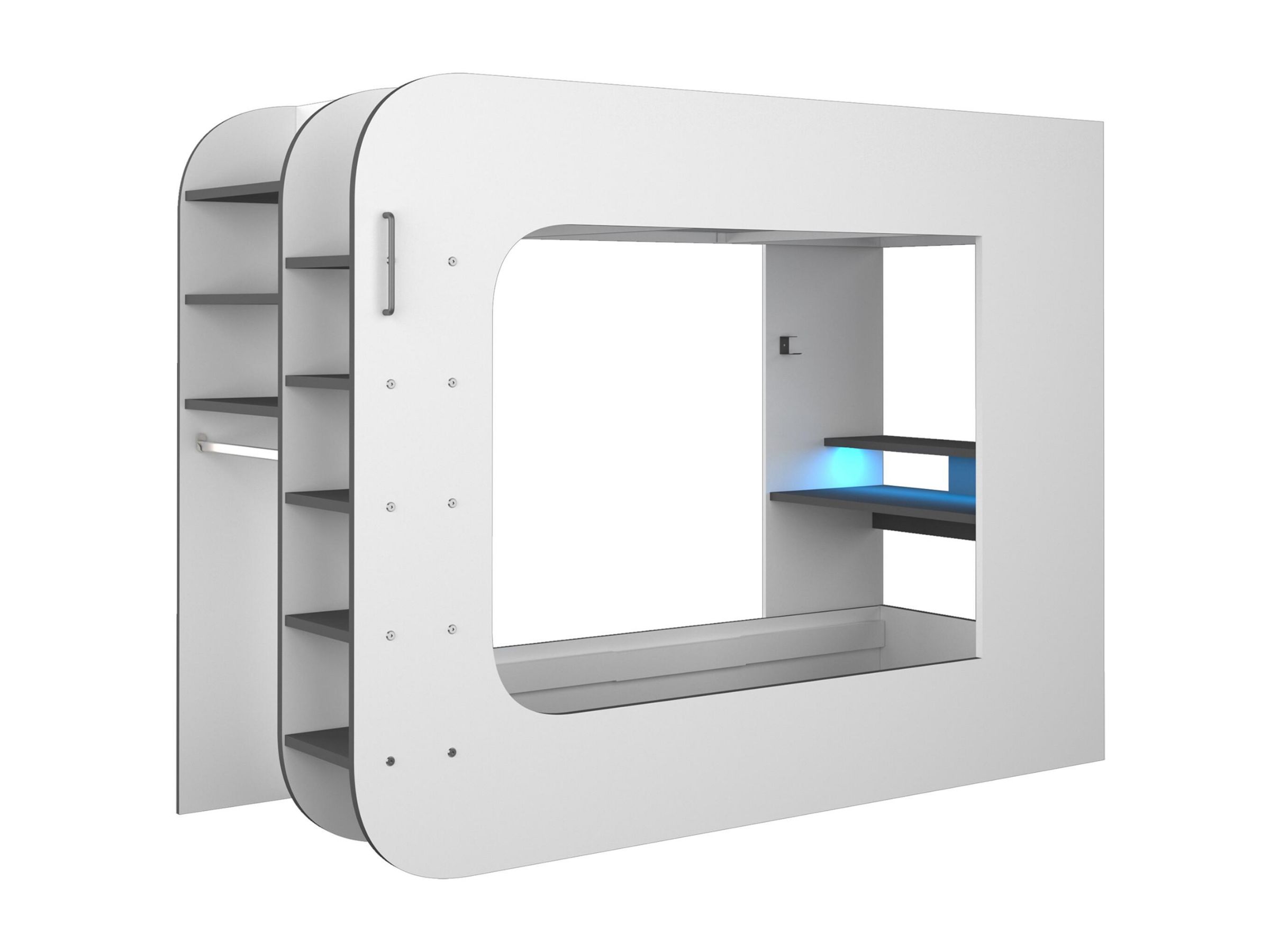 Ultimate Gaming Loftseng 90x200 - Hvit