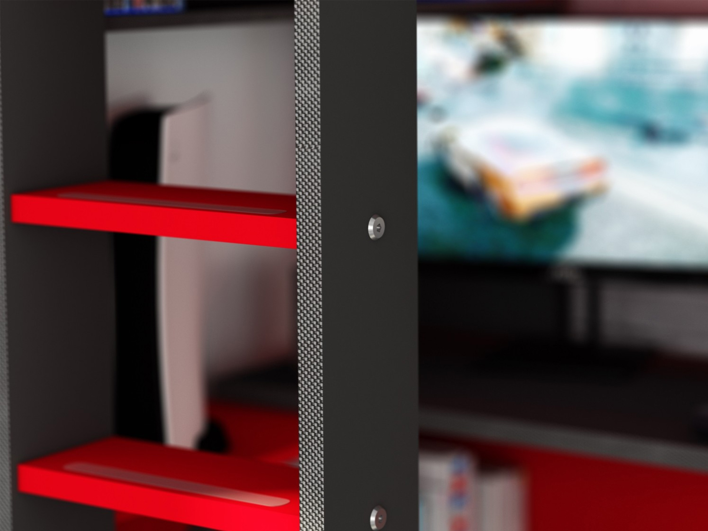 High Ultimate Gaming Loftseng 90x200 - Sort/Rød