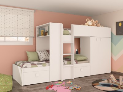 bolton-koyeseng-med-garderobe-og-skuff-90x200---hvit