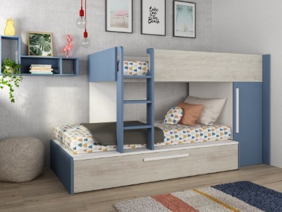 evolution-koyeseng-med-garderobeskap-og-uttrekkbar-gjesteseng-90x200---blanatur