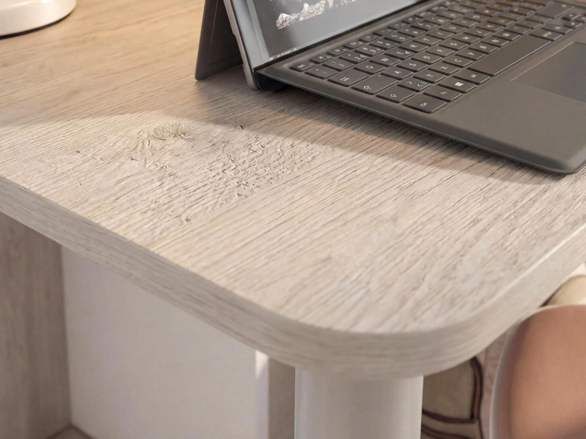 Palatino Køyeseng med Skrivebord og Oppbevaring 90x190 - Sort/Natur