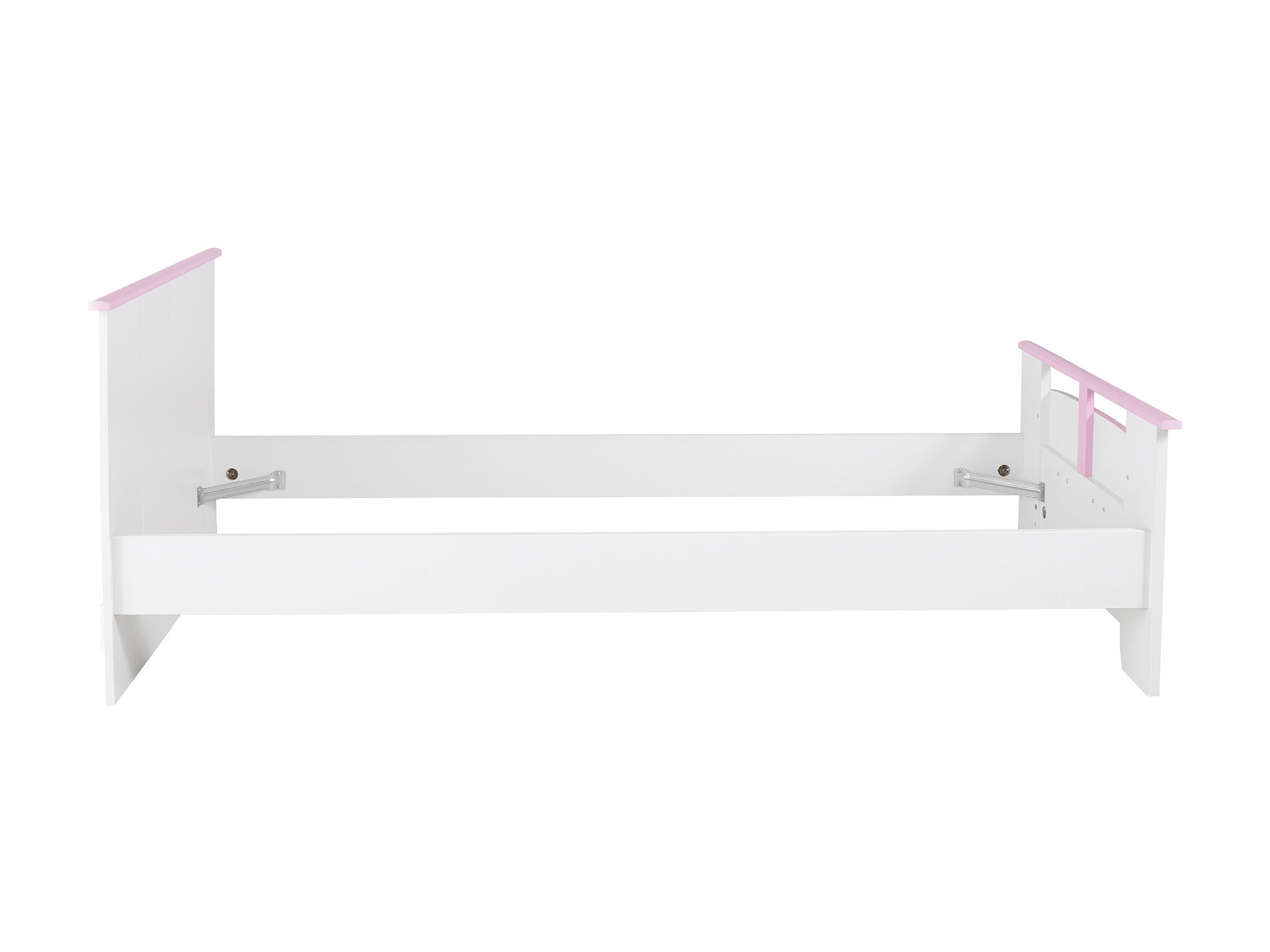 Biotiful Barneseng 90x200 - Hvit/Rosa