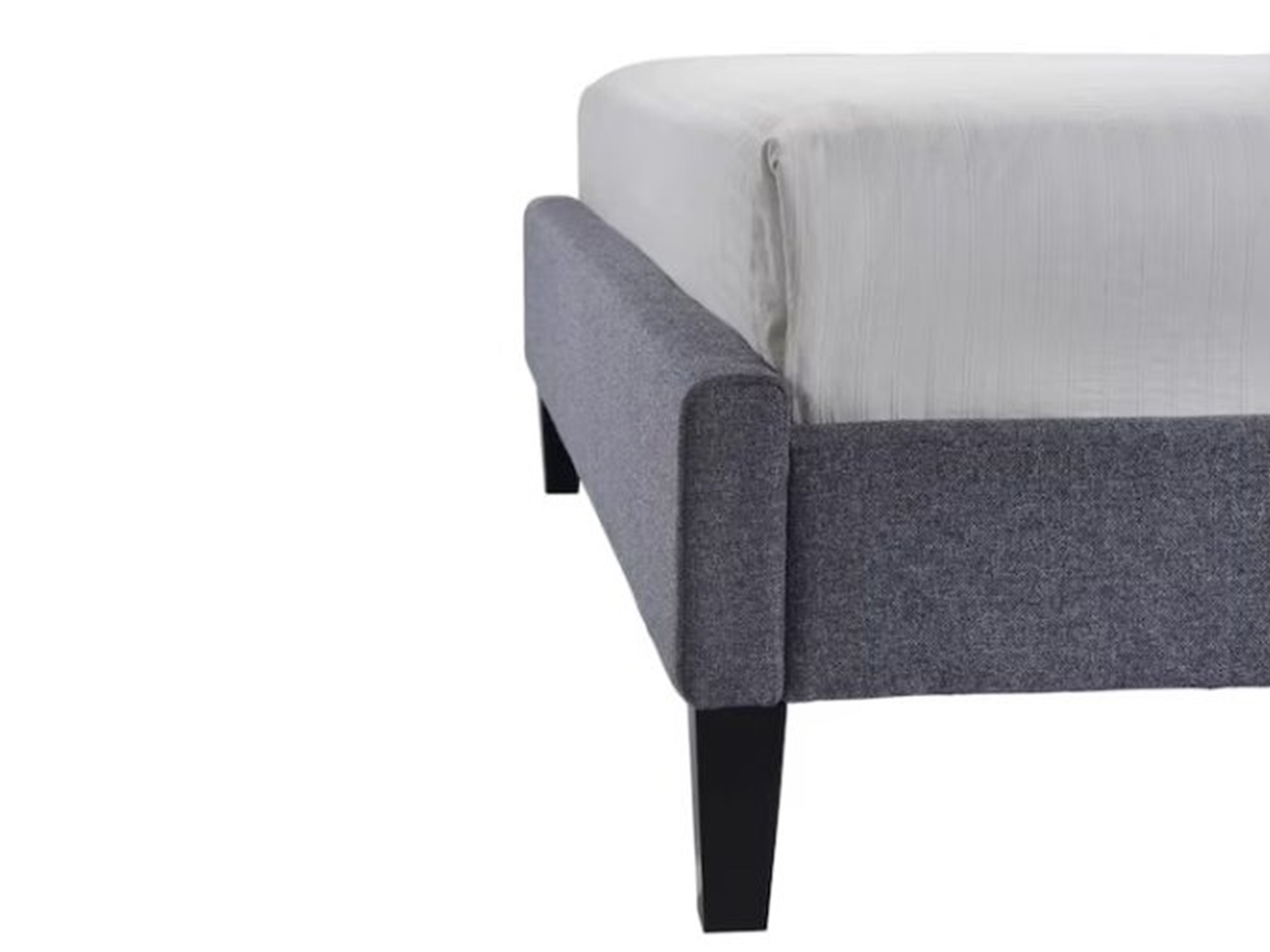 Elegance Dobbeltseng med Sengegavl 180×200 - Grå 